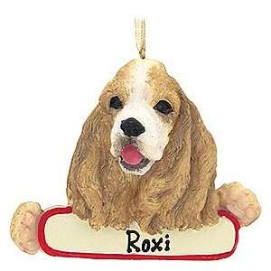  Cocker Spaniel Personalized Dog Ornament Collectible