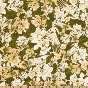   Green/White Fabric By The Yard mark_lipinski Arts, Crafts & Sewing