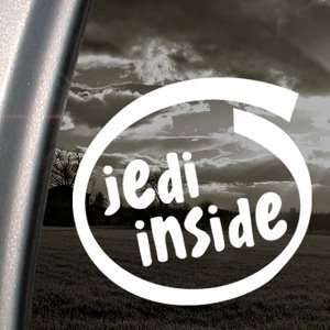 Jedi Inside Decal Car Truck Bumper Window Sticker
