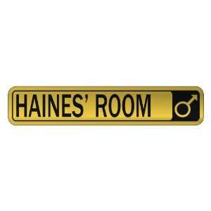   HAINES S ROOM  STREET SIGN NAME