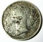 VICTORIA QUEEN Old Silver Coin One Rupee EAST INDIA COM