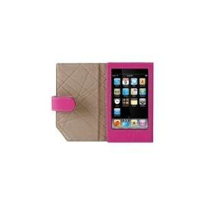  Pink Leather Folio For Ipod Touch 2G Easy Navigation 