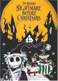 MOVIE POSTER ~ NIGHTMARE BEFORE CHRISTMAS CAST COLLAGE  