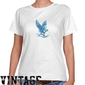  Air Force Falcons Ladies White Throwback Logo Classic Fit 