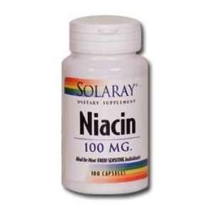  Niacin 100 Caps 100 Mg ( Vitamin B 3 )   Solaray Health 
