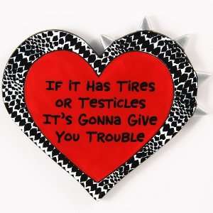   Tires or Testicles Magnet by Lorrie Veasey 4020687