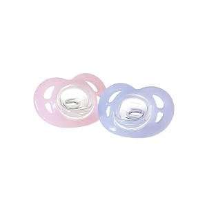 Tommee Tippee Girls BPA Free 2 Pack Soft Shield Pacifier   0 6 Months