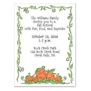  Pumpkin Family of 5 Party Invitation Health & Personal 