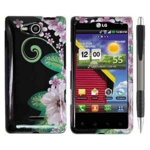 Flower Premium Design Protector Hard Case Cover for LG VS840 LUCID 