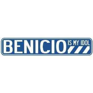   BENICIO IS MY IDOL STREET SIGN