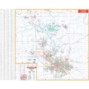   Universal Map 762538864 Iowa City IA Wall Map Railed