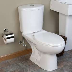  Arena Elongated Dual Flush Toilet with Seat   White