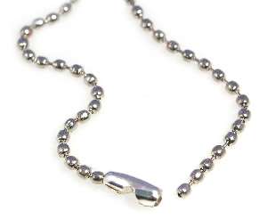 12 x 18 Inch Silver Ball Chain Necklaces bulk supplies  
