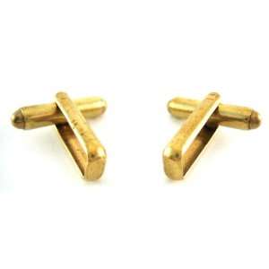    10 X Gold Tone Cufflink Finding Backing 7mm Pad DIY Jewelry