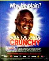 Shaq NBA Basketball Nestle Crunch Candy Bar 2002 AD  