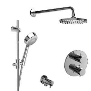 Riobel 1/2 Thermostatic System with Hand Shower Rail and Shower Head 