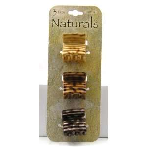  Naturals 3 Pk Clips   78491KL Beauty