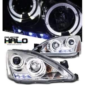  Honda 2003 2006 Honda Accord Chrome W/Halo Headlight 
