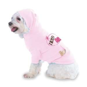  TIRED Chick Hooded (Hoody) T Shirt with pocket for your Dog or Cat 
