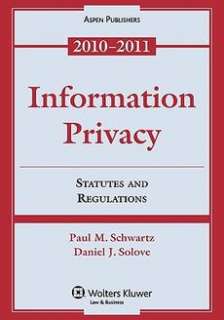 Information Privacy Statutes and Regulations NEW 9780735594012  
