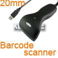 USB 20mm Long CCD BARCODE SCANNER BAR CODE READER  
