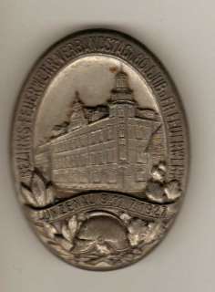   1927 WWI era German Austria Fireman pinback Tinnie Badge medal  
