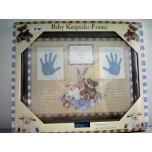 Baby Keepsake Frame    New in Box    Places for Picture of Newborn and 