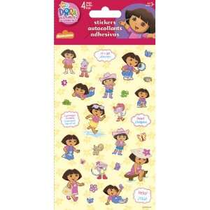  Dora the Explorer Standard Stickers   4 Sheet Arts 