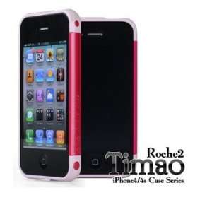  ROCHE2 TIMAO BUMPER CASE for iPhone4/4S LIGHT PINK/SHRIMP 