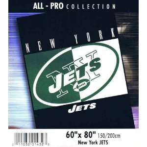  NFL Football New York Jets All Pro High Pile Twin 60 X 80 