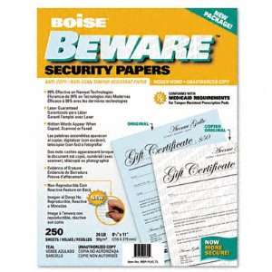  Boise Beware Business Security Paper, Acid Free, 8 1/2 x 
