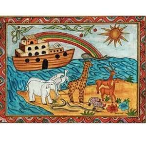  Noahs Ark Framed Painted Wooden Picture By Yair Emanuel 