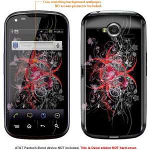 Protective Decal Skin Sticker for AT&T Pantech BURST case cover Burst 