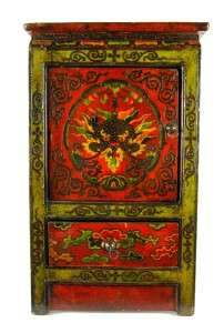 TIBETAN DRAGON SIDE STAND Cabinet Altar Display 29 New  
