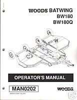 Woods Batwing Mower Operators Manual  