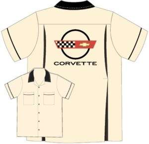 NEW Corvette Embroidered Camp Shirt, M/L/XL/2X/3X  