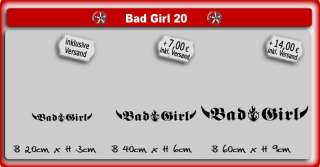 Böses Mädchen Bad Girl Auto TUNING Aufkleber  