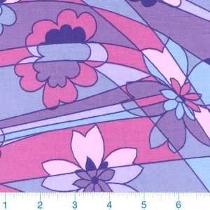  48 Wide Stretch Poplin Emilio Purple Fabric By The Yard 