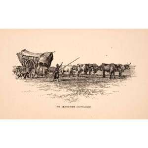   Dog Agriculture Pasture Art Herd   Original In Text Wood Engraving