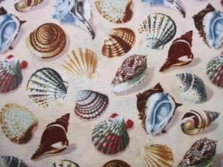 Sandy Shores Sea Shells Beach Tan Windham Fabric Yard  