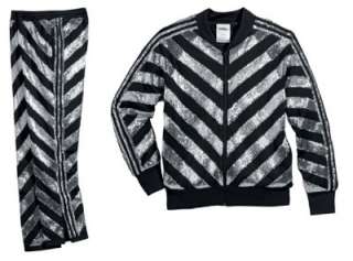 Adidas Jeremy Scott Beaded Track Suit Jacket & Pants XL  