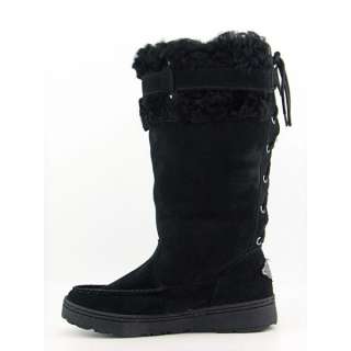 Bearpaw Siren 2 Womens SZ 10 Black Boots Snow Shoes  