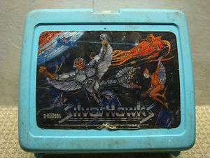 Vintage 1986 Blue Silverhawks Lunchbox no thermos  