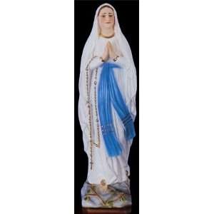  Our Lady of Lourdes 32in. Chalk Composition Statue