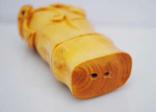 ASIAN HANDWORK CARVED OLD BOXWOOD LOVELY BAT bamboo NETSUKE  