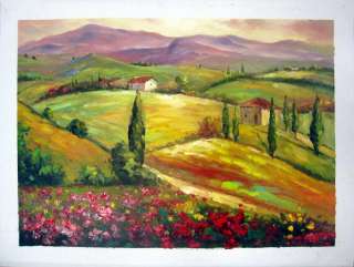 Landscape Beautiful Handmade Oil Painting Art Canvas Wall Decor 20x28 