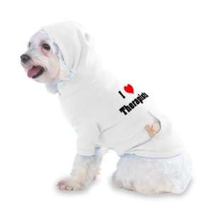  I Love/Heart Therapists Hooded (Hoody) T Shirt with pocket 