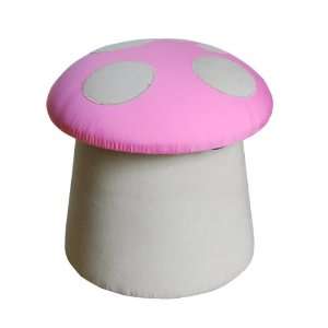  Cute Kids toy Mushroom Ottoman Pink