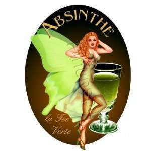  The Green Fairy Absinthe Pinup Decal s334 Musical 