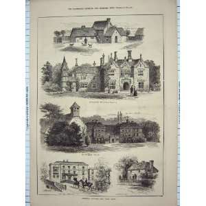 1885 HUNTING KENT LULLINGSTONE BIRLING MANOR FARNINGHAM  